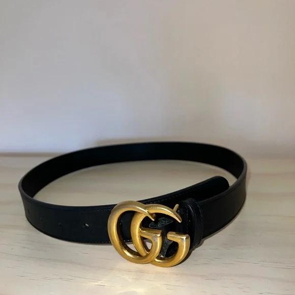 Gucci | Accessories | Gucci Leather Belt With Gold Buckle